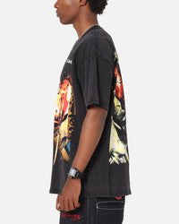 73Studio X Halo Halo 2 Masterchief Vintage T-Shirt Black Acidwash