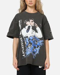 Culture Kings X Atlassian Williams F1 Team Carlos Sainz Jr. T-Shirt Black Acidwash