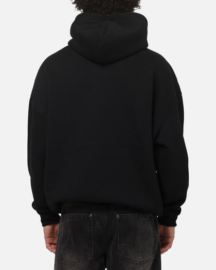 Carre Illusion Hoodie Solid Black