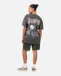 73Studio X Space Jam Monstars Heavyweight Vintage T-Shirt Black Wash