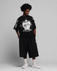 Loiter Hearts T-Shirt Black
