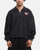 Mitchell & Ness New York Knicks Boxy Quarter Zip Crewneck Faded Black