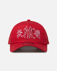 New Era New York Yankees 'Valentines Day' 9FORTY A-Frame Snapback Dark Red