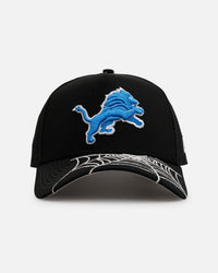 New Era Detroit Lions 'Spider Web Visor' 9FORTY A-Frame Snapback Black