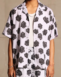 Saint Morta Vintage Rose Short Sleeve Shirt White