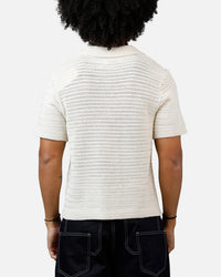 MNML Crochet Button Up Shirt Cream
