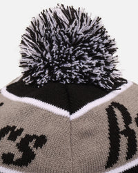 Mitchell & Ness Las Vegas Raiders Team Pom Beanie Black/Grey