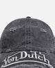Von Dutch Big Distressed Dad Strapback Washed Black