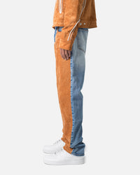 MNML V636 Western Baggy Denim Jeans Blue