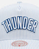 Mitchell & Ness Oklahoma City Thunder 'Seersucker' Pro Pinch Snapback Blue/White