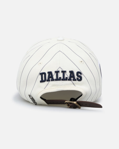 Pro Standard Dallas Cowboys Pinstripe Dad Hat Strapback Eggshell/Yellow