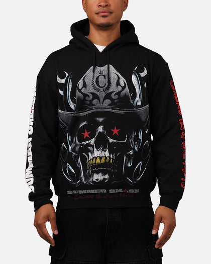 Summer Smash Cowboy Vintage Hoodie Washed Black