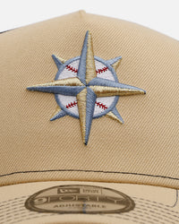 New Era Seattle Mariners 'Vintage Truckers' 9FORTY A-Frame Trucker Snapback Vegas Gold