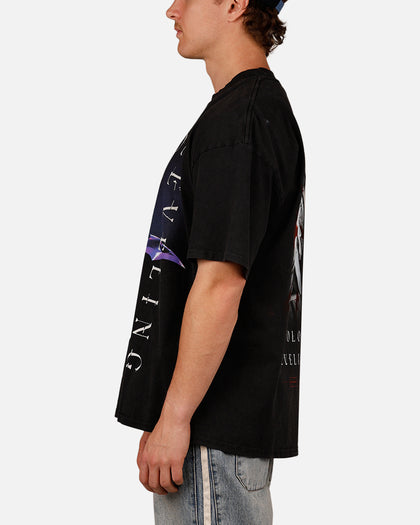 73Studio X Solo Leveling Solo Leveling Vintage T-Shirt Black Acidwash