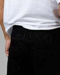 Loiter Track Star Denim Jeans Black
