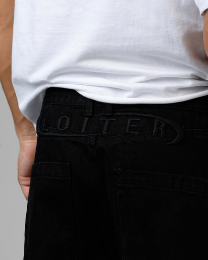Loiter Track Star Denim Jeans Black