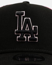New Era Los Angeles Dodgers 'Thoughtful' 9FORTY A-Frame Trucker Snapback Black/Pink