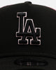 New Era Los Angeles Dodgers 'Thoughtful' 9FORTY A-Frame Trucker Snapback Black/Pink