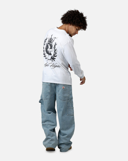 Culture Kings Smoke Long Sleeve T-Shirt White