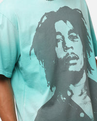 Bob Marley Bob Hem Vintage T-Shirt Washed Teal/Black