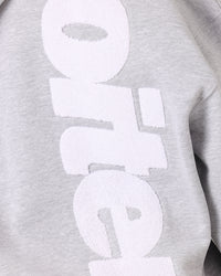 Loiter Pin Line Premium Hoodie Grey Marle