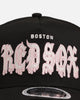 New Era Boston Red Sox 'Drip Glow Script' 9FORTY A-Frame Snapback Black/Pink