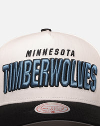 Mitchell & Ness Minnesota Timberwolves 'Draft Day' Pro Pinch Snapback White/Black