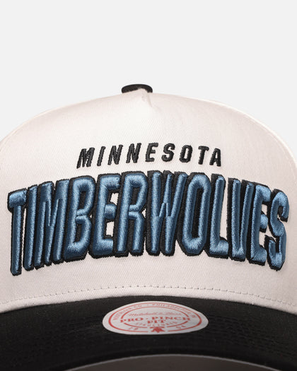 Mitchell & Ness Minnesota Timberwolves 'Draft Day' Pro Pinch Snapback White/Black