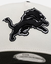 New Era Detroit Lions 'Chrome Black' 9FORTY A-Frame Snapback Chrome/Black