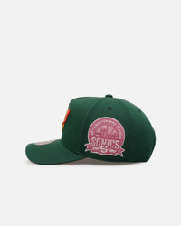 Mitchell & Ness Seattle Supersonics 'Pink Side Patch' Pro Pinch Snapback Official Team Color