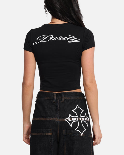 Loiter Women's Purity Baby T-Shirt Black