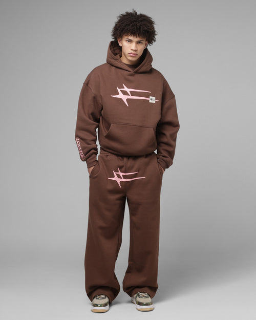 Loiter Hybrid Sweatpants Brown/Pink