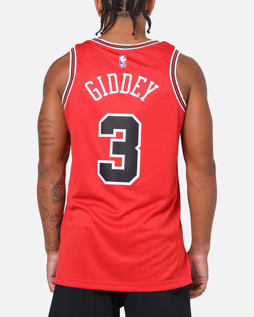 Nike Josh Giddey Chicago Bulls #3 Icon Edition Nike Dri-FIT NBA Swingman Jersey University Red
