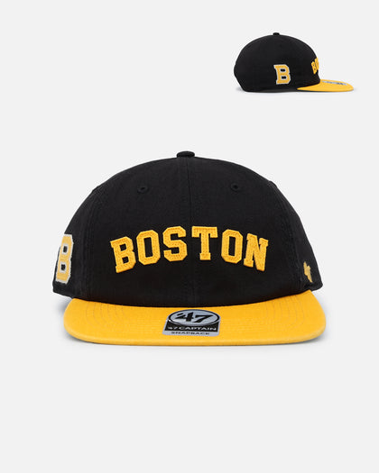47 Brand Boston Bruins 'The City Block Collection' Club Legacy '47 Captain Snapback Black