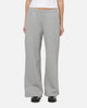 Nike Women's Studio Fleece Medium Weight Mid-Rise Wide-Leg Pants Dark Grey Heather
