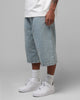 Loiter Star Born Pleated Jorts Blue Washed Denim