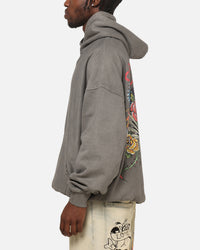 Ed Hardy Boom Hoodie Washed Charcoal