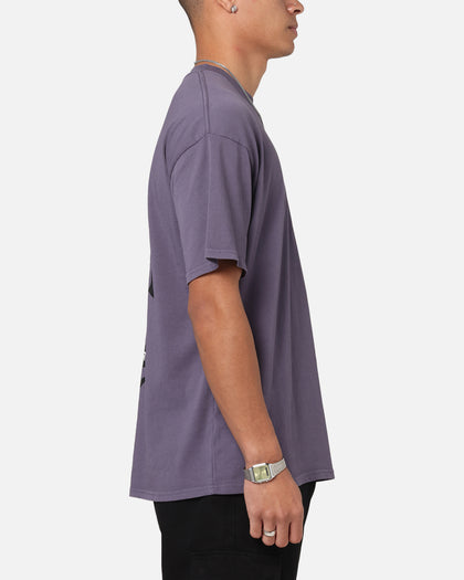 Saint Morta Gothic Stack T-Shirt Purple