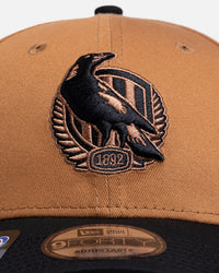 New Era Collingwood Magpies 'AFL 2026' 9FORTY Strapback Med Beige