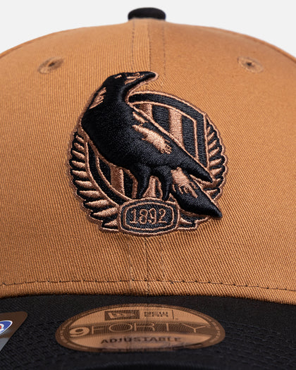 New Era Collingwood Magpies 'AFL 2026' 9FORTY Strapback Med Beige
