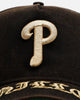 New Era Philadelphia Phillies 'Washed Black Gothic Script' 9FORTY A-Frame Snapback Black