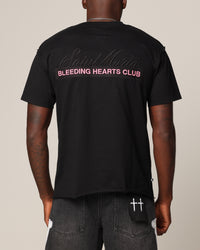 Saint Morta Bleeding Hearts Club Cut T-Shirt Black