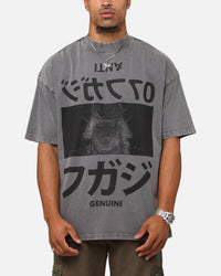 The Anti Order Genuine Fake Mock Neck T-Shirt Washed Charcoal