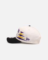 New Era Los Angeles Lakers 'Regency Crown' 9FORTY A-Frame Snapback Chrome White/Black