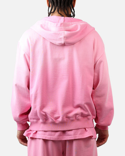 American Thrift Zip Hoodie Washed Pink