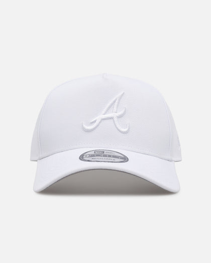 New Era Atlanta Braves 'Easy White' 9FORTY A-Frame Snapback White/White