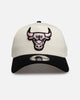 New Era Chicago Bulls "Chrome Black Pink" 9Forty A-Frame Snapback White