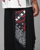 Loiter Destruct Sweat Pants Washed Black