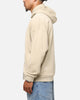 Saint Morta Gothic Distressed Zip Hoodie Stone