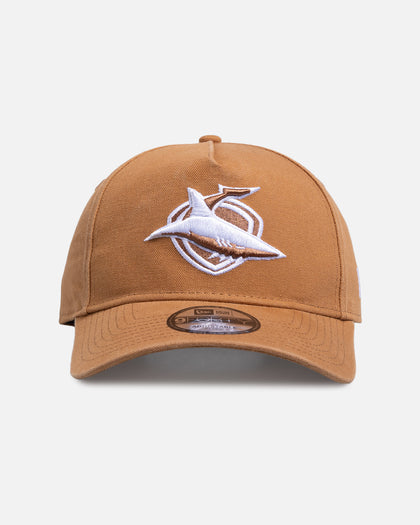 New Era Cronulla Sutherland Sharks 'NRL 2026' 9FORTY A-Frame Snapback Med Beige